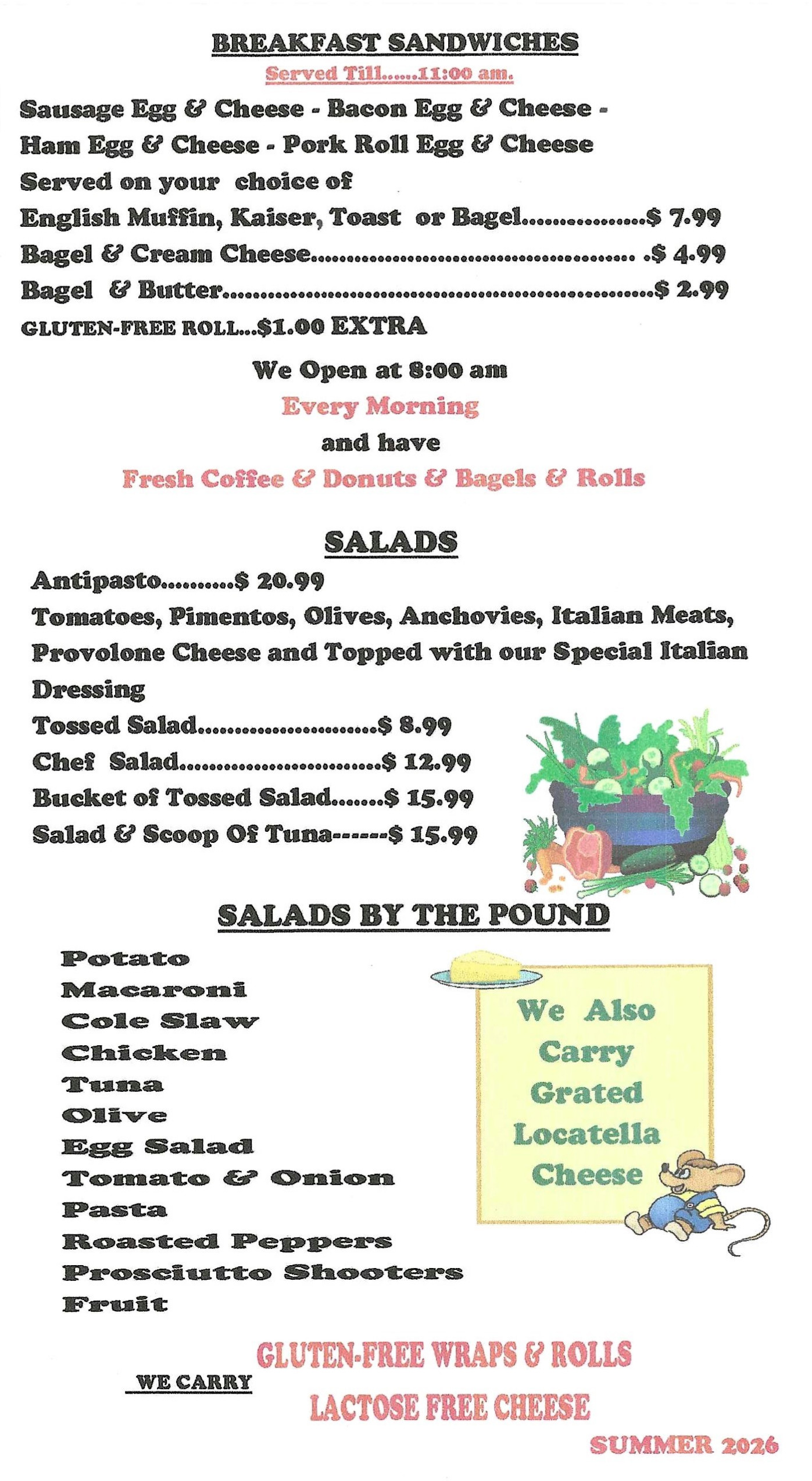 Menu page 4